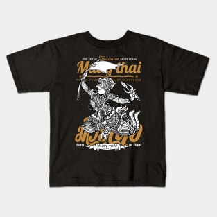 Muay Thai Boran Sak Yant Hanuman Kids T-Shirt